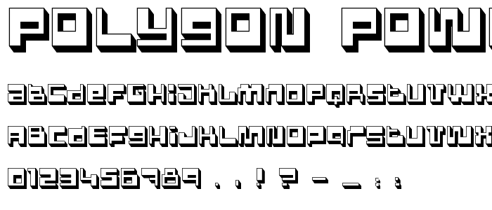 Polygon Power font